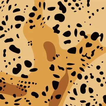 Vector animals print. Leopard pattern for textile, packaging, web page Stock Illustration