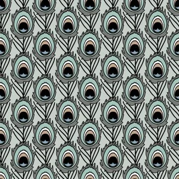 Vector animals seamless pattern Stock Illustration