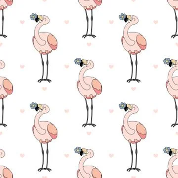 Vector animals seamless pattern Illustrazione stock
