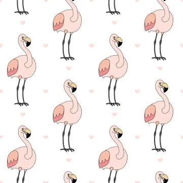 Vector animals seamless pattern Stock Illustration