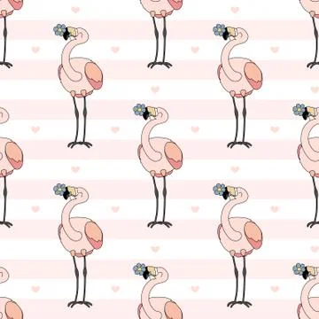 Vector animals seamless pattern Stock Illustration