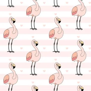 Vector animals seamless pattern Stock Illustration