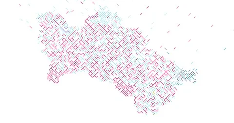 Vector Animation Diagonal Lines Slide Into Turkmenistan Map Stock Footage 328245542