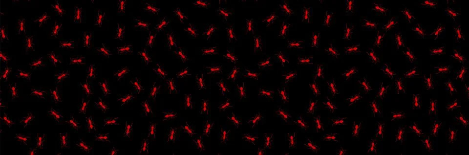 Vector Ants Seamless Pattern Stock Illustration