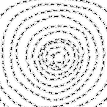 Vector Ants Teamwork Concept. Little insects background Stock Illustration