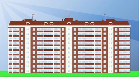 Vector apartment house Stock-Illustration