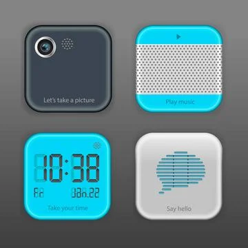 Vector App Icon Set Vector App Icon Set, vector Eps10 image. Copyright: xZ... Foto stock