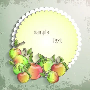 Vector apple banner Stock-Illustration