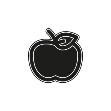 Vector apple fruit illustration, fresh healthy food Stock Illustration