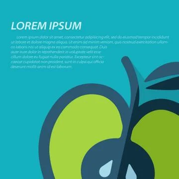 Vector apple icon. Eps10 Stock Illustration