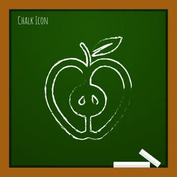 Vector apple icon. Eps10 Stock Illustration