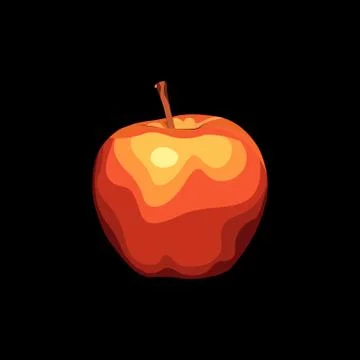 Vector apple icon. Stock Illustration
