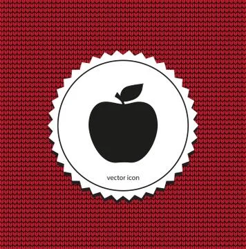 Vector apple icon Stock Illustration