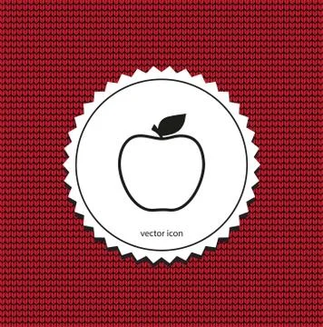 Vector apple icon Stock Illustration