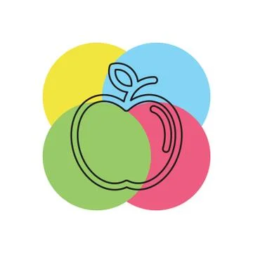 Vector apple illustration isolated Stock Illustration