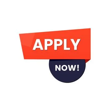 Vector Apply now button and labels design set Stock Illustration