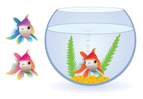 Vector aquarium Illustrazione stock