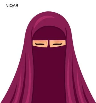 Vector -  arab niqab style, beautiful arabic muslim woman - Illustration isol Stock Illustration