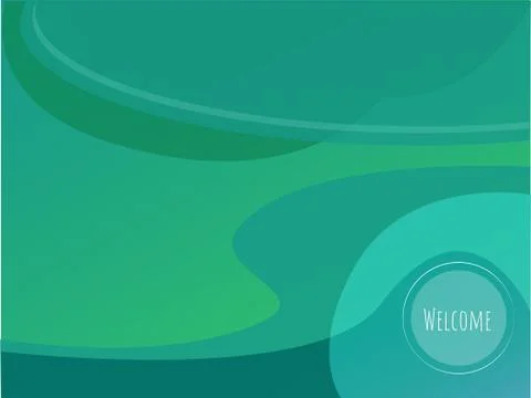 Vector arcadia green background with parallax effect - transparent shapes for Stock Illustration