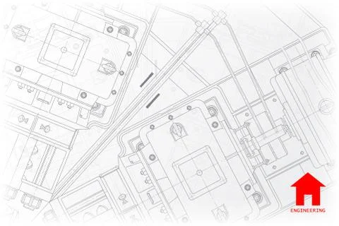 Vector architect background Stock Illustration