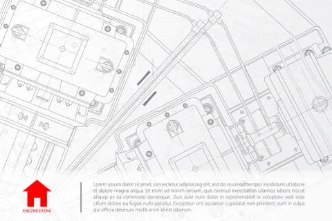 Vector architect background Stock Illustration