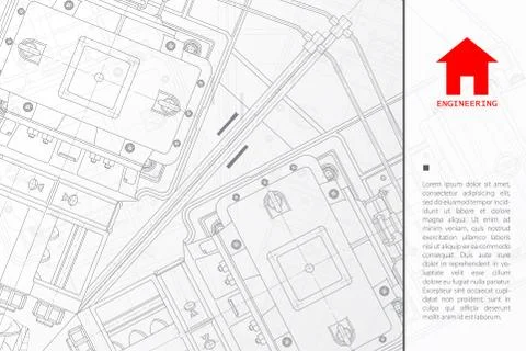 Vector architect background Stock Illustration