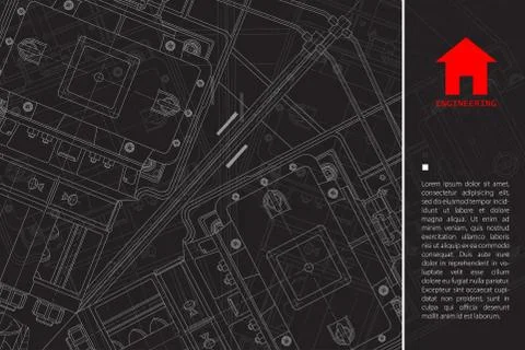 Vector architect background Stock Illustration