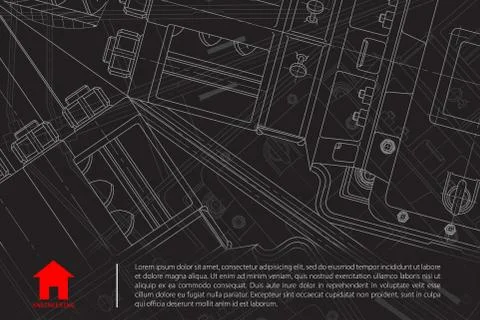 Vector architect background Stock Illustration