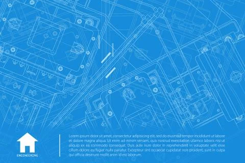 Vector architect background Stock Illustration