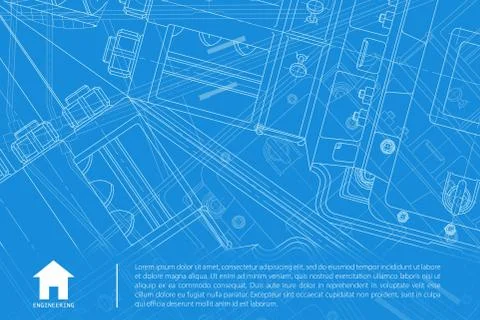 Vector architect background Stock Illustration
