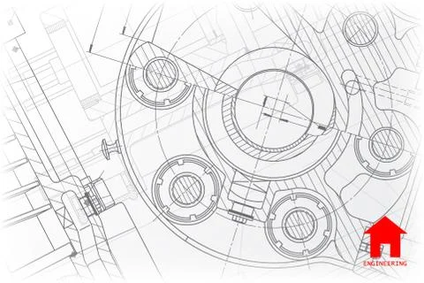 Vector architect background Stock Illustration