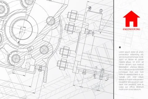 Vector architect background Ilustración de archivo