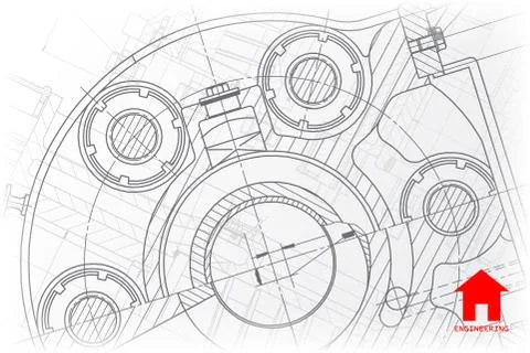 Vector architect background Stock Illustration