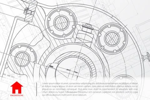 Vector architect background Stock Illustration