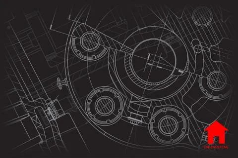 Vector architect background Stock Illustration