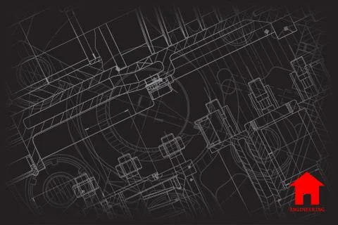 Vector architect background Stock Illustration