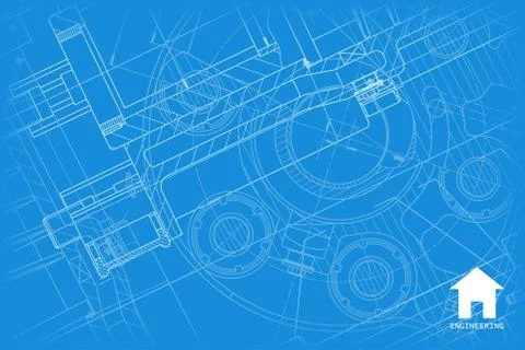 Vector architect background Illustrazione stock