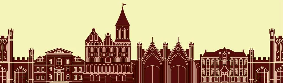 Vector architectural monuments. Stock Illustration