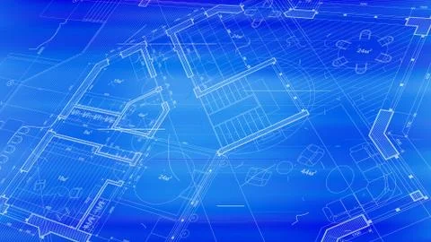 Vector architectural plan - abstract architectural blueprint  Ilustración de archivo