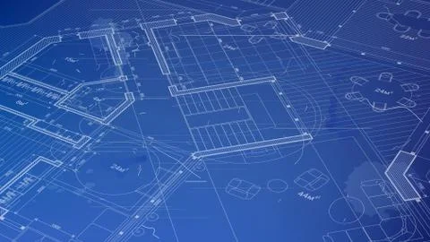 Vector architectural plan - abstract architectural blueprint Ilustración de archivo