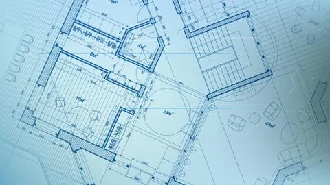 Vector architectural plan - abstract architectural blueprint  Ilustración de archivo