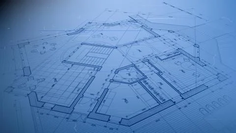 Vector architectural plan - abstract architectural blueprint Ilustración de archivo
