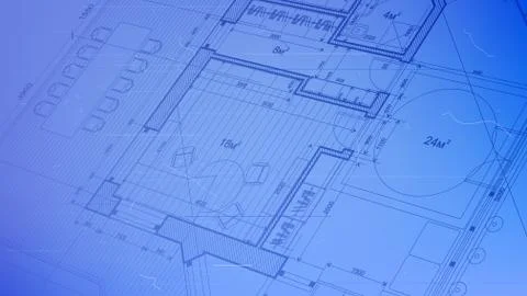 Vector architectural plan - abstract architectural blueprint  Ilustración de archivo