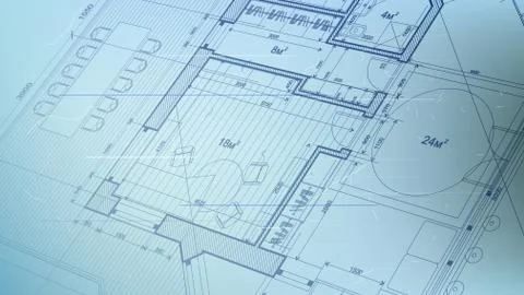 Vector architectural plan - abstract architectural blueprint Ilustración de archivo