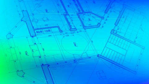 Vector architectural plan - abstract architectural blueprint Ilustración de archivo