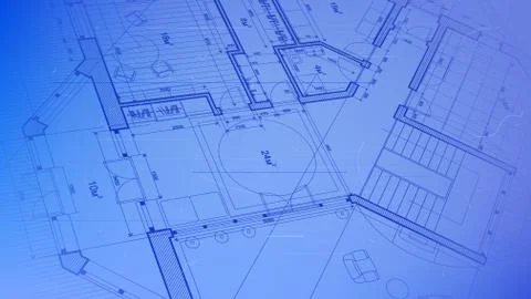Vector architectural plan - abstract architectural blueprint Ilustración de archivo
