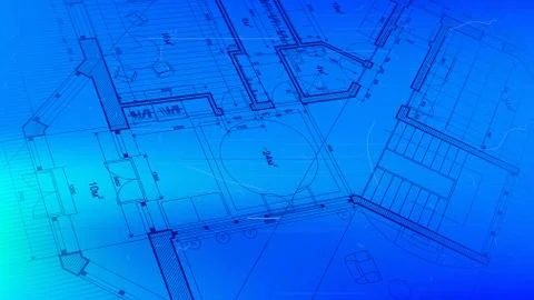 Vector architectural plan - abstract architectural blueprint  Ilustración de archivo