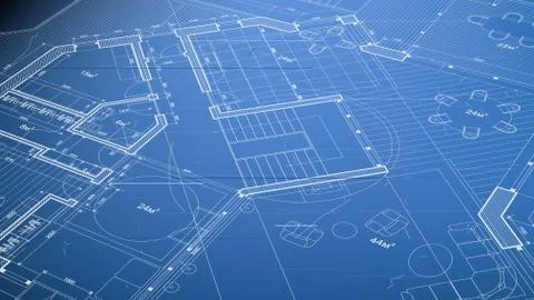 Vector architectural plan - abstract architectural blueprint Ilustración de archivo