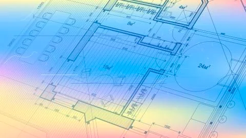 Vector architectural plan - abstract architectural blueprint Ilustración de archivo