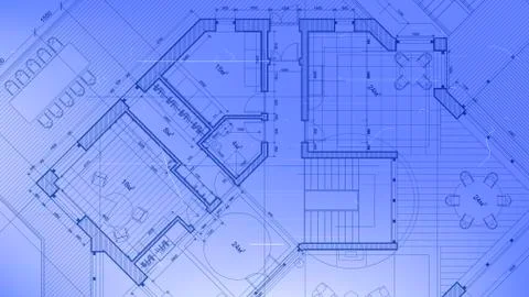 Vector architectural plan - abstract architectural blueprint  Ilustración de archivo